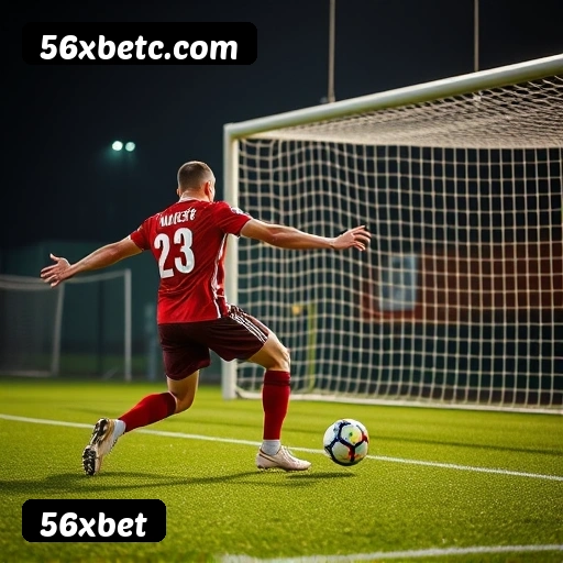 App 56xbet para iOS e Android — interface mobile, login biométrico e PIX integrado